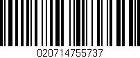 Código de barras (EAN, GTIN, SKU, ISBN): '020714755737'
