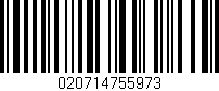Código de barras (EAN, GTIN, SKU, ISBN): '020714755973'