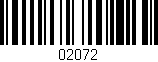 Código de barras (EAN, GTIN, SKU, ISBN): '02072'