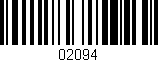 Código de barras (EAN, GTIN, SKU, ISBN): '02094'