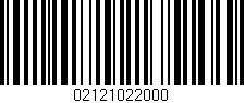 Código de barras (EAN, GTIN, SKU, ISBN): '02121022000'