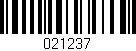 Código de barras (EAN, GTIN, SKU, ISBN): '021237'