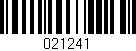 Código de barras (EAN, GTIN, SKU, ISBN): '021241'