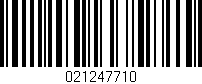 Código de barras (EAN, GTIN, SKU, ISBN): '021247710'