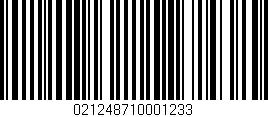 Código de barras (EAN, GTIN, SKU, ISBN): '021248710001233'