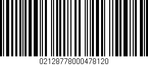 Código de barras (EAN, GTIN, SKU, ISBN): '02128778000478120'