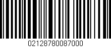 Código de barras (EAN, GTIN, SKU, ISBN): '02128780087000'