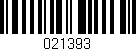 Código de barras (EAN, GTIN, SKU, ISBN): '021393'