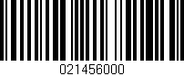 Código de barras (EAN, GTIN, SKU, ISBN): '021456000'