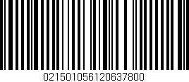 Código de barras (EAN, GTIN, SKU, ISBN): '021501056120637800'
