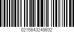 Código de barras (EAN, GTIN, SKU, ISBN): '0215643249832'