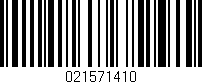 Código de barras (EAN, GTIN, SKU, ISBN): '021571410'