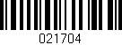 Código de barras (EAN, GTIN, SKU, ISBN): '021704'