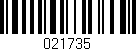 Código de barras (EAN, GTIN, SKU, ISBN): '021735'