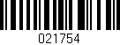 Código de barras (EAN, GTIN, SKU, ISBN): '021754'