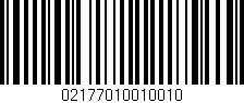 Código de barras (EAN, GTIN, SKU, ISBN): '02177010010010'