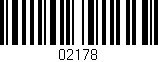 Código de barras (EAN, GTIN, SKU, ISBN): '02178'