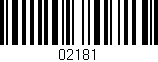 Código de barras (EAN, GTIN, SKU, ISBN): '02181'