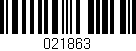 Código de barras (EAN, GTIN, SKU, ISBN): '021863'