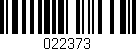 Código de barras (EAN, GTIN, SKU, ISBN): '022373'