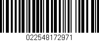 Código de barras (EAN, GTIN, SKU, ISBN): '022548172971'