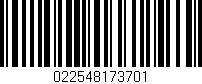 Código de barras (EAN, GTIN, SKU, ISBN): '022548173701'