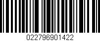 Código de barras (EAN, GTIN, SKU, ISBN): '022796901422'