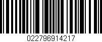Código de barras (EAN, GTIN, SKU, ISBN): '022796914217'
