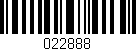 Código de barras (EAN, GTIN, SKU, ISBN): '022888'