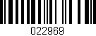 Código de barras (EAN, GTIN, SKU, ISBN): '022969'