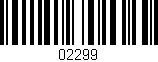 Código de barras (EAN, GTIN, SKU, ISBN): '02299'