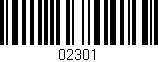 Código de barras (EAN, GTIN, SKU, ISBN): '02301'