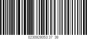 Código de barras (EAN, GTIN, SKU, ISBN): '0230928053.37/38'