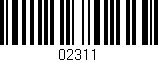 Código de barras (EAN, GTIN, SKU, ISBN): '02311'