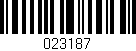 Código de barras (EAN, GTIN, SKU, ISBN): '023187'