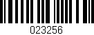 Código de barras (EAN, GTIN, SKU, ISBN): '023256'