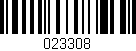 Código de barras (EAN, GTIN, SKU, ISBN): '023308'