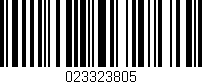 Código de barras (EAN, GTIN, SKU, ISBN): '023323805'
