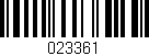 Código de barras (EAN, GTIN, SKU, ISBN): '023361'