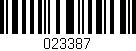 Código de barras (EAN, GTIN, SKU, ISBN): '023387'