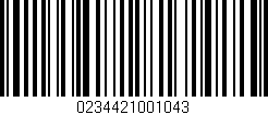 Código de barras (EAN, GTIN, SKU, ISBN): '0234421001043'