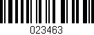 Código de barras (EAN, GTIN, SKU, ISBN): '023463'