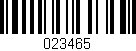 Código de barras (EAN, GTIN, SKU, ISBN): '023465'