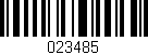 Código de barras (EAN, GTIN, SKU, ISBN): '023485'
