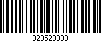 Código de barras (EAN, GTIN, SKU, ISBN): '023520830'