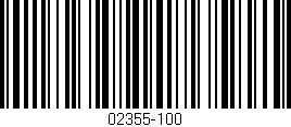 Código de barras (EAN, GTIN, SKU, ISBN): '02355-100'