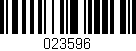 Código de barras (EAN, GTIN, SKU, ISBN): '023596'