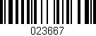 Código de barras (EAN, GTIN, SKU, ISBN): '023667'