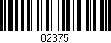 Código de barras (EAN, GTIN, SKU, ISBN): '02375'
