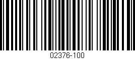 Código de barras (EAN, GTIN, SKU, ISBN): '02376-100'